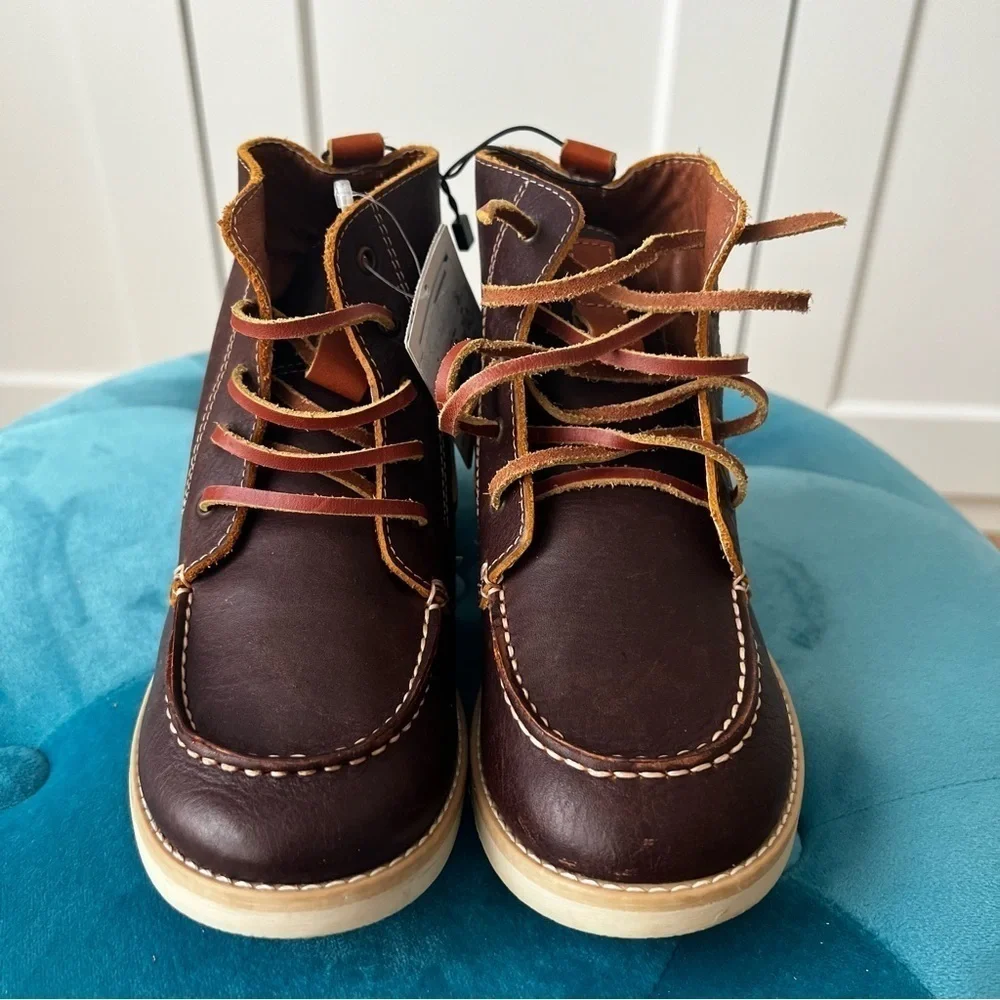 ZARA Kids Leather Oxford Boots sz. 12.5